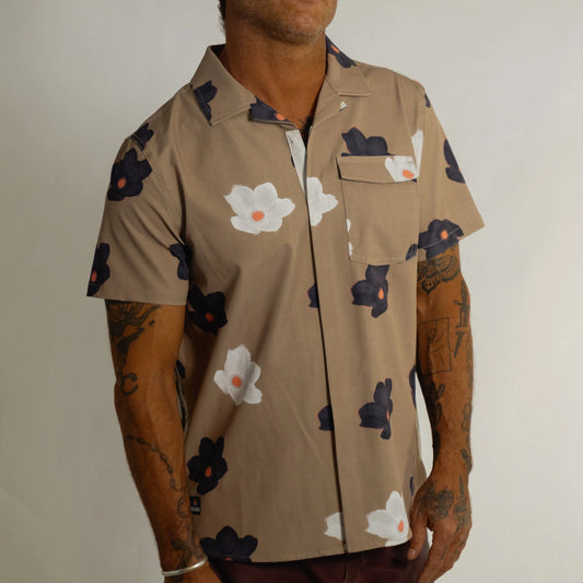 Neptune UPF50+ Boardshirt - Floaters Dark Sand